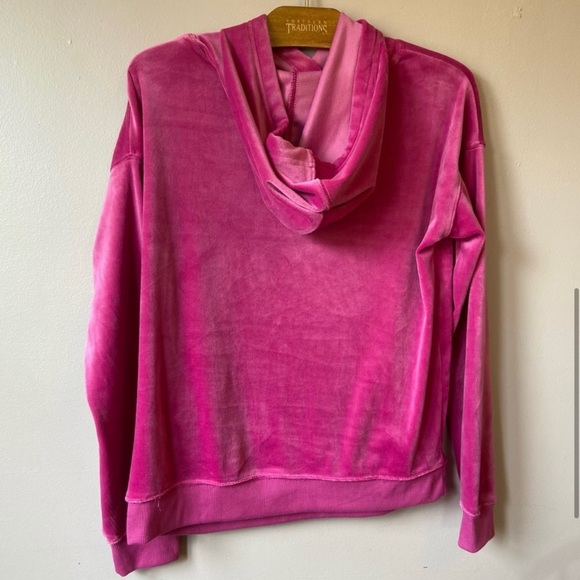 ✨3/$20✨ George Women’s Pink Velour Long Sleeve Hoodie - Picture 6 of 7